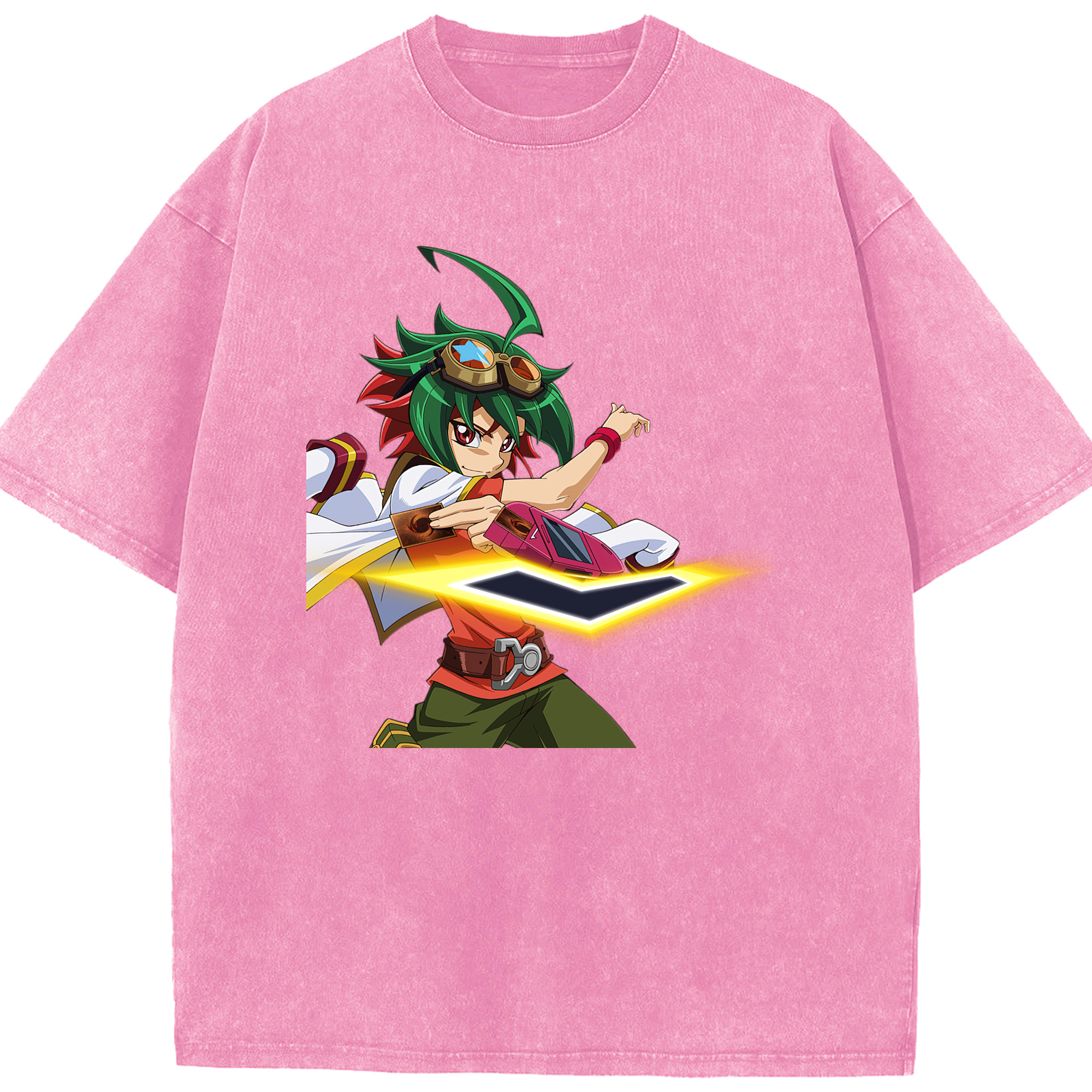 （画像用） 遊☆戯☆王 Yu-Gi-Oh! 綿100% ヴィンテージ風 半袖Tシャツ（フロントプリント）